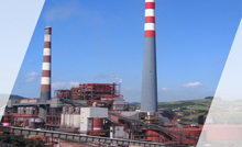 A Flue gas stack of a power Plant coated with COROFLAKE 23